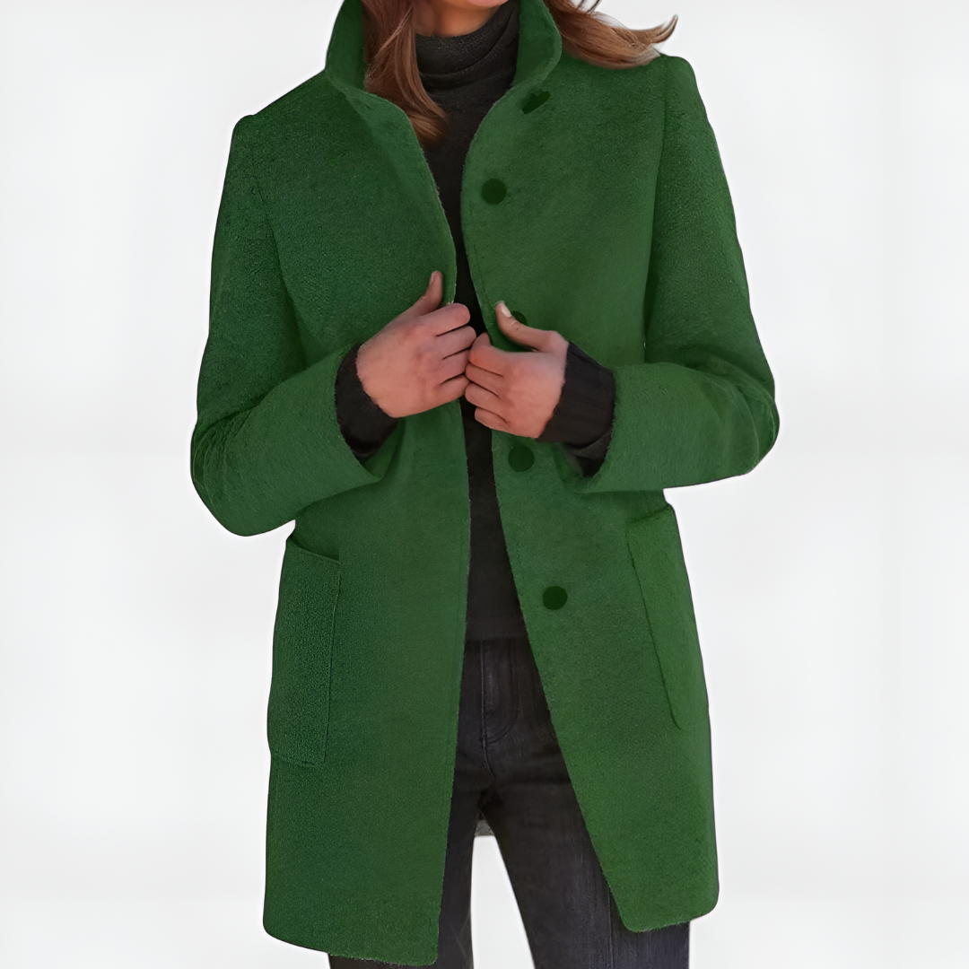 Karil | Klasyczny płaszcz z mieszanki wełny