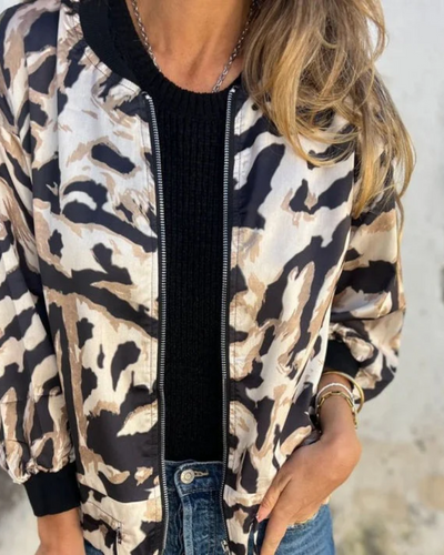 DARALA | Stylowy Bomber Print Jacket