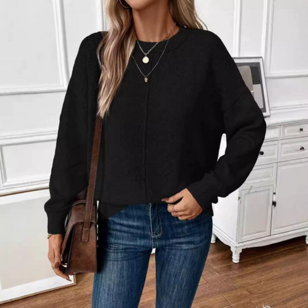 CHRISTY | Casualowy miękki sweter dzianinowy