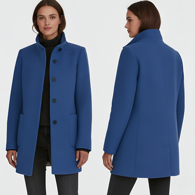Karil | Klasyczny płaszcz z mieszanki wełny