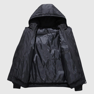 Josef - Pikowana kurtka z kapturem i odpornym wykończeniem