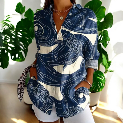 Bluzka Vintage Celeste