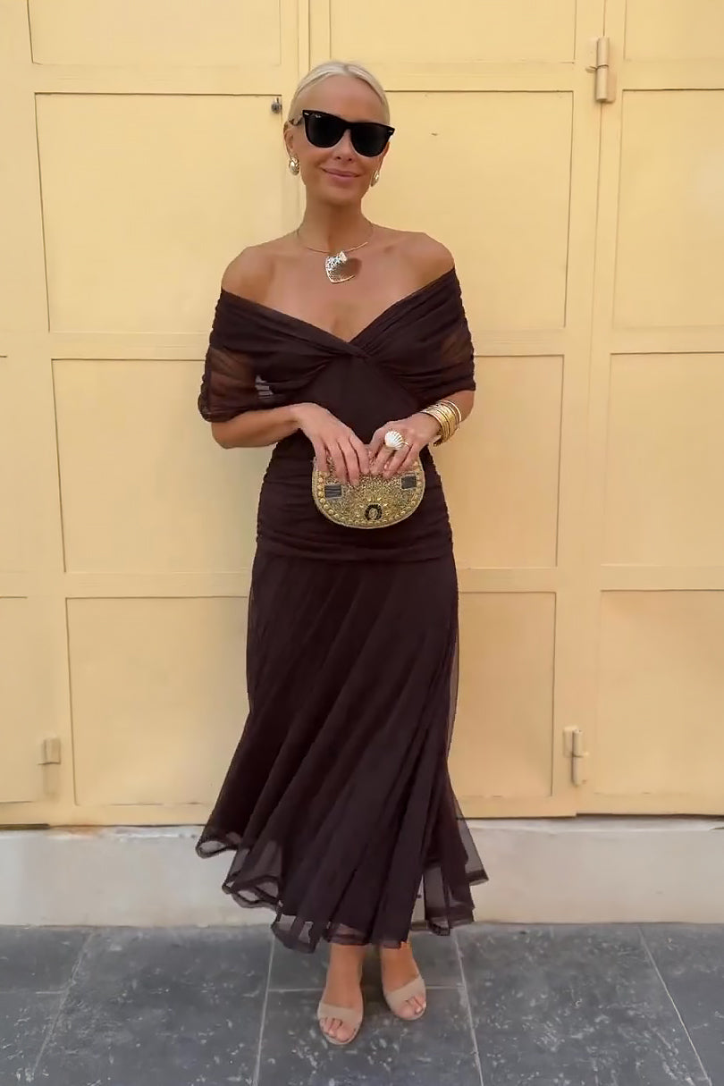 PRISCILLA | Sukienka Maxi z Tiulu