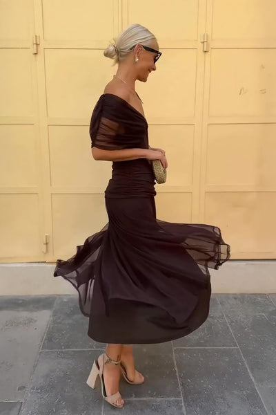 PRISCILLA | Sukienka Maxi z Tiulu