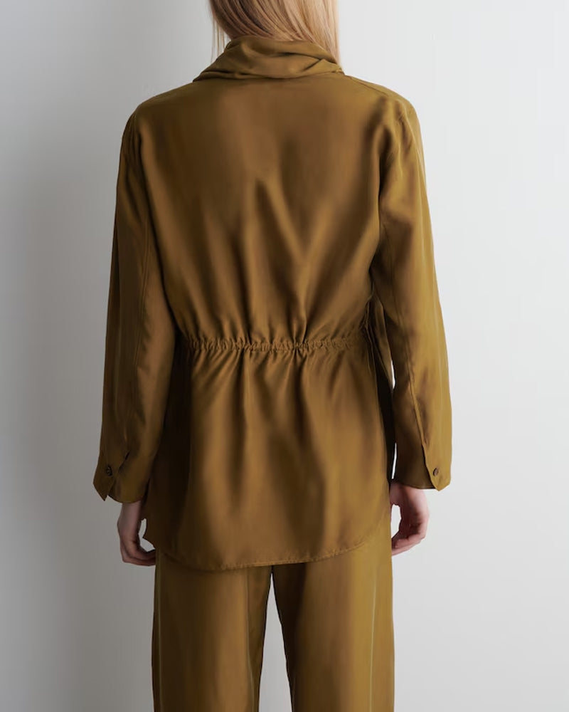 IZA | Szykowny komplet z drapowanym dekoltem typu woda