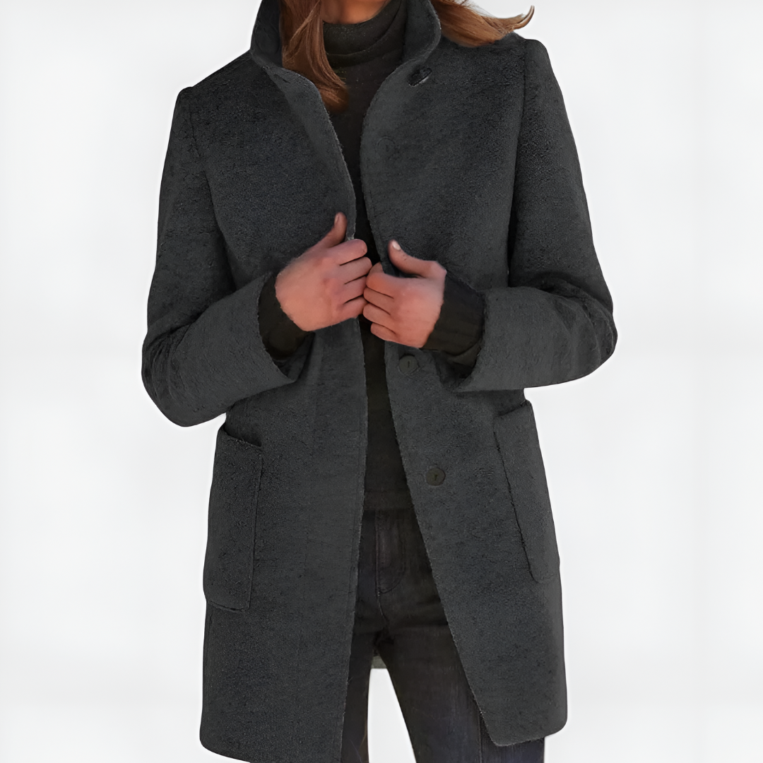 Karil | Klasyczny płaszcz z mieszanki wełny