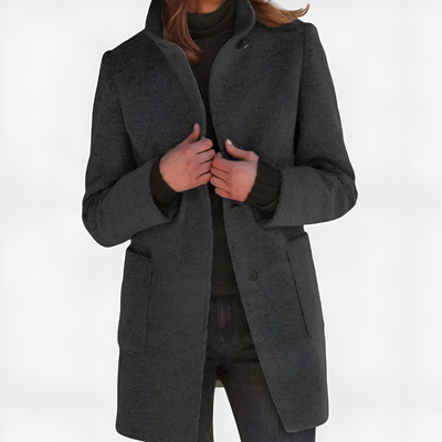 Karil | Klasyczny płaszcz z mieszanki wełny