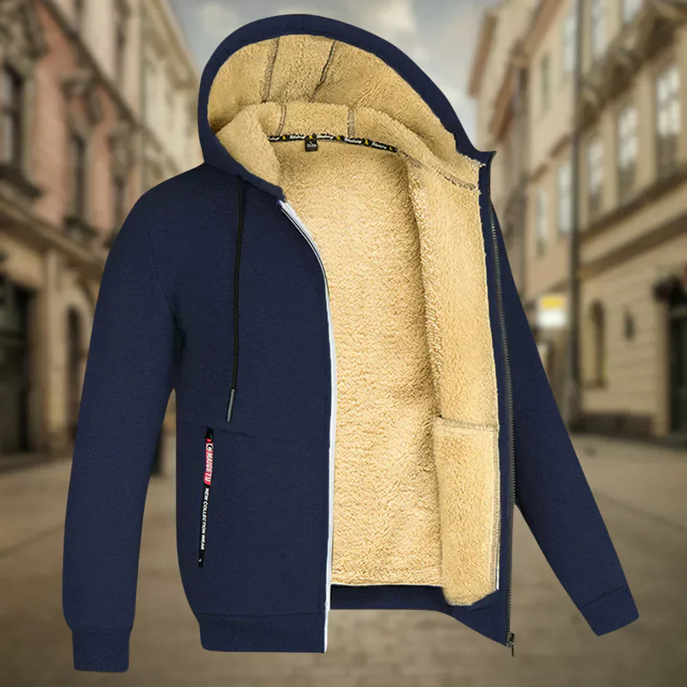 Remy™ - Męska Bluza Fleece z Kapturem
