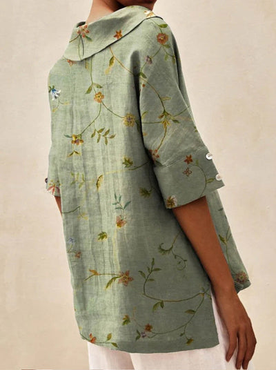 Andżela - Lekka Letnia Bluzka Kwiatowa