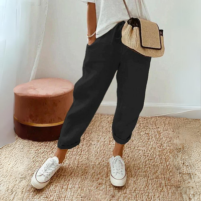 Maja™ | Zwiewne Spodnie z Lnu dla Kobiet | 50% zniżki