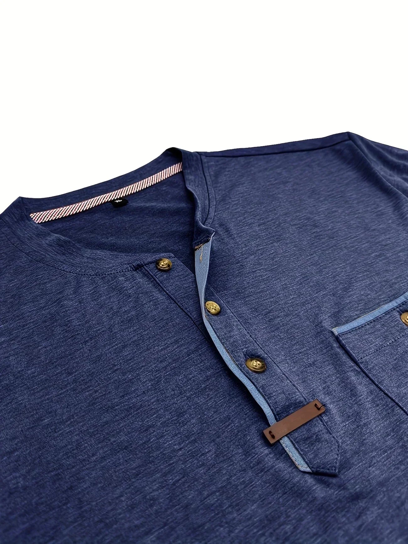 Savrani™ | Elegancka koszulka z okrągłym dekoltem i kieszenią