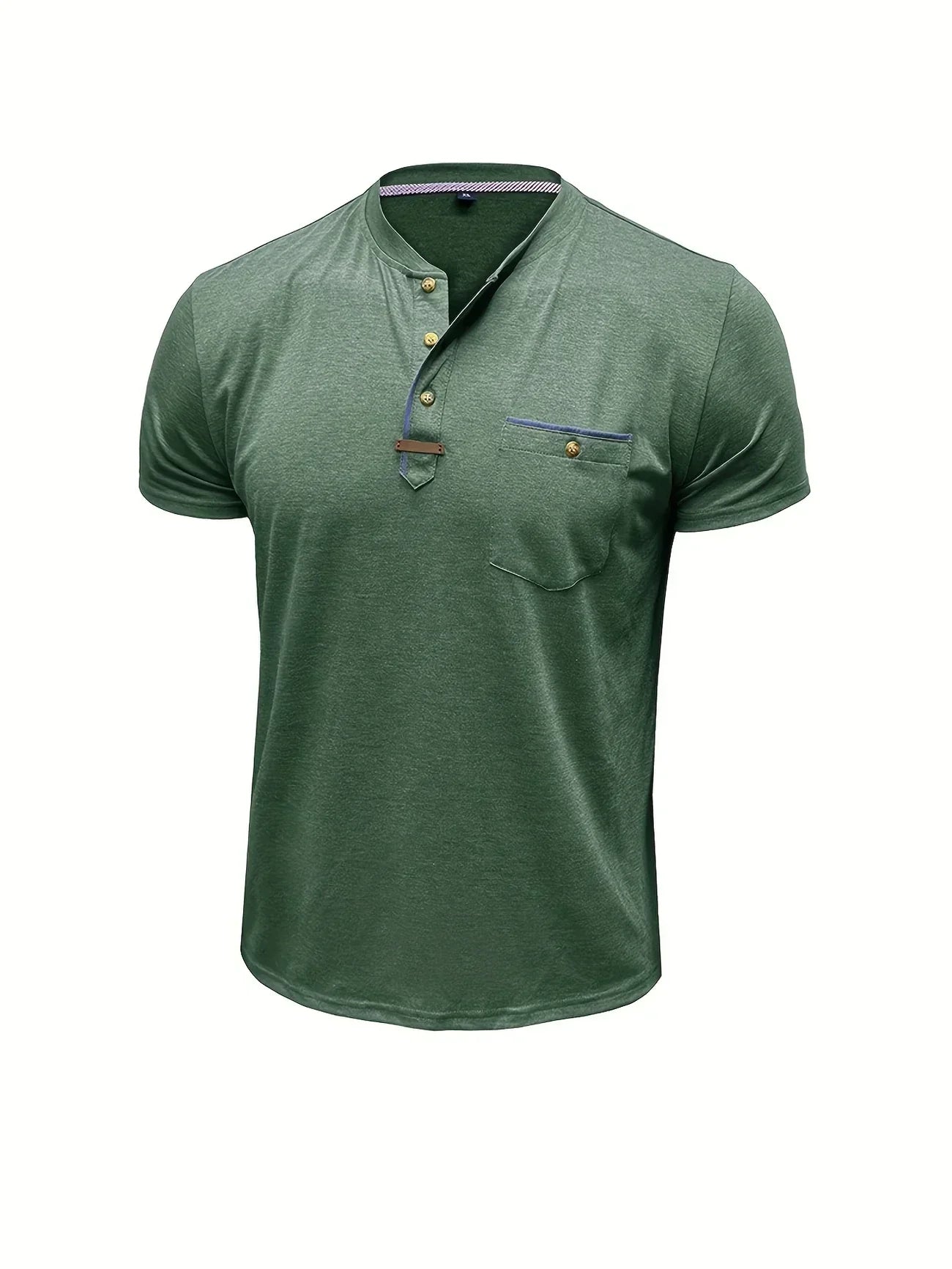 Savrani™ | Elegancka koszulka z okrągłym dekoltem i kieszenią