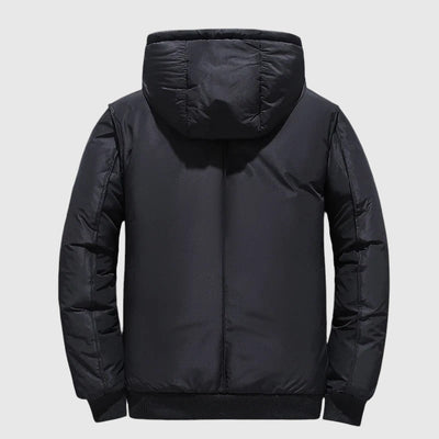 Josef - Pikowana kurtka z kapturem i odpornym wykończeniem