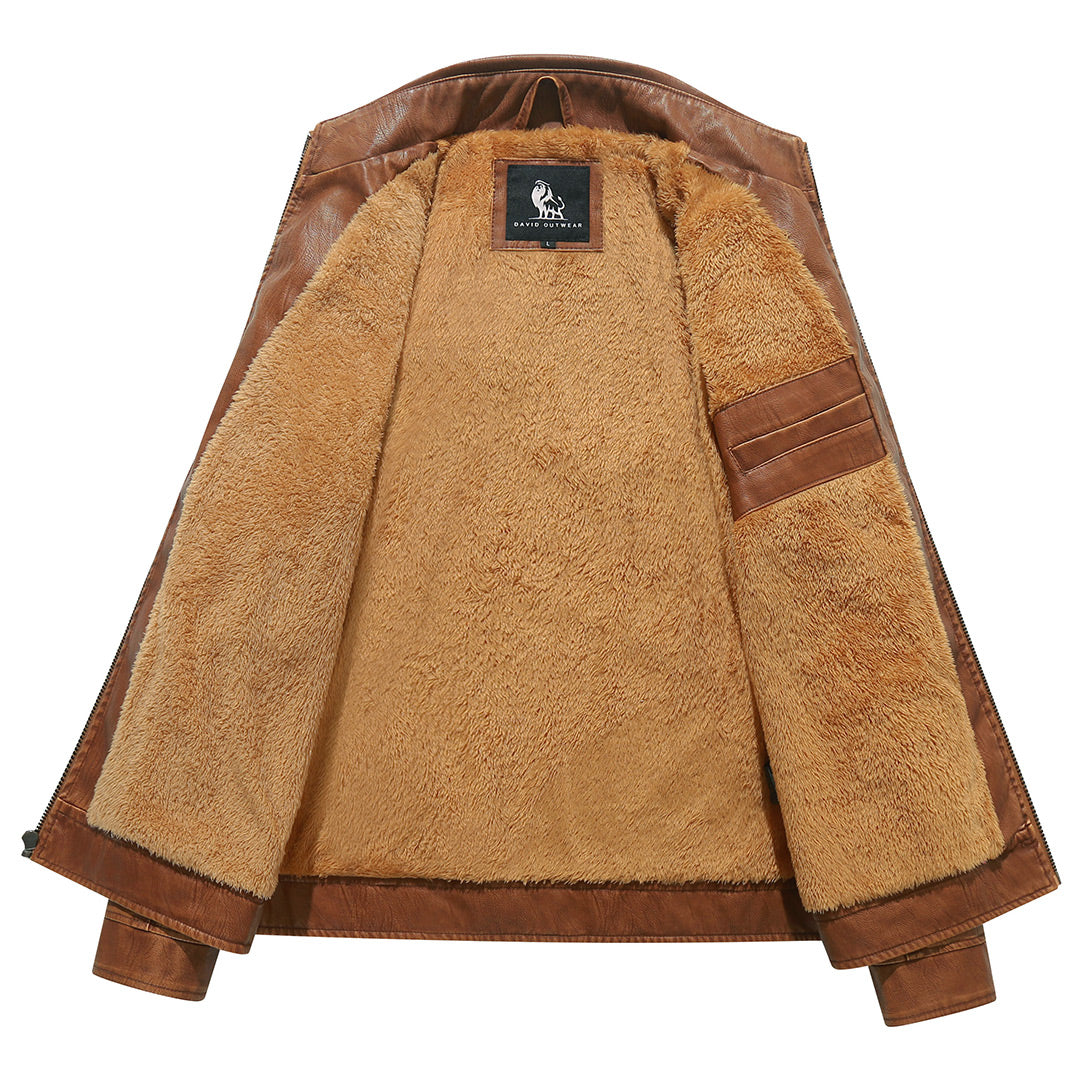 Kurtka Biker z Fleece