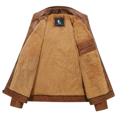 Kurtka Biker z Fleece